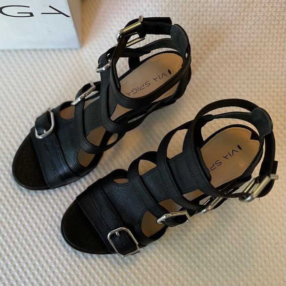 Via Spiga V-Luxie wedge sandals - Picture 2 of 6